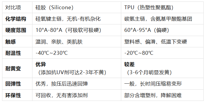 硅胶 vs TPU：手机壳与可穿戴设备表带，到底选哪个材质更好？