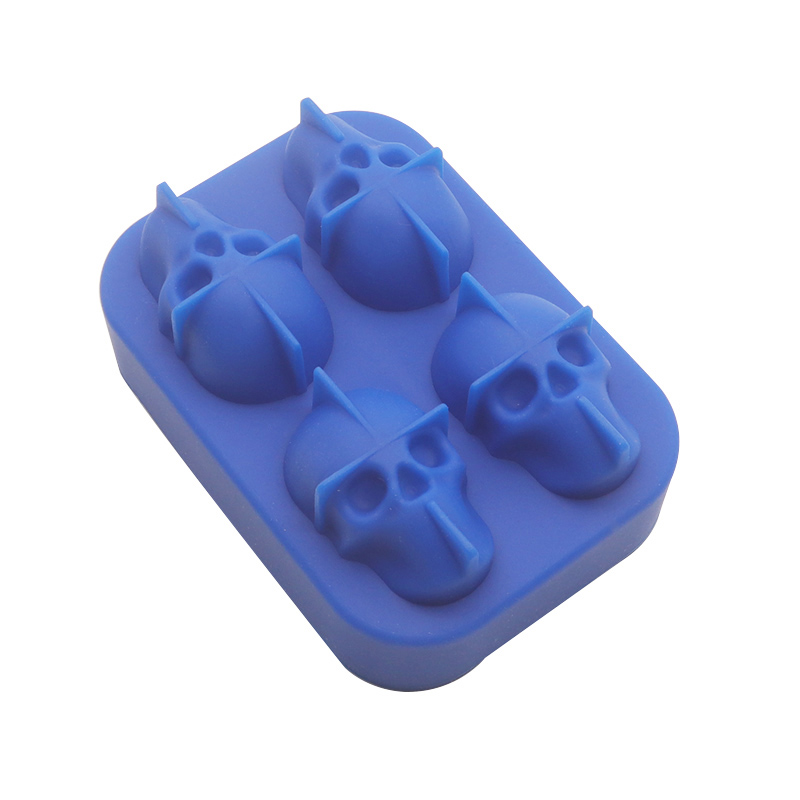 骷颅头硅胶冰格，创意冰盒制冰模具-硅胶厨具