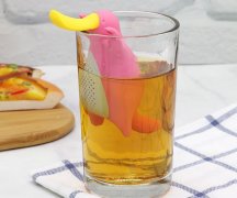 鸭嘴兽硅胶茶叶茶滤，创意泡茶神器_硅胶用品